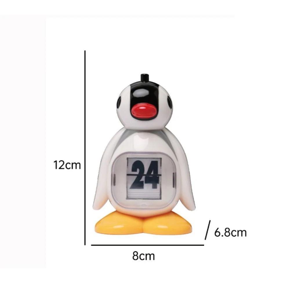 

Creative Penguin Desktop Calendar Korea Style Red Mouth Penguin Doll Pressing Perpetual Calendar Birthday Gift Desktop Decor белый
