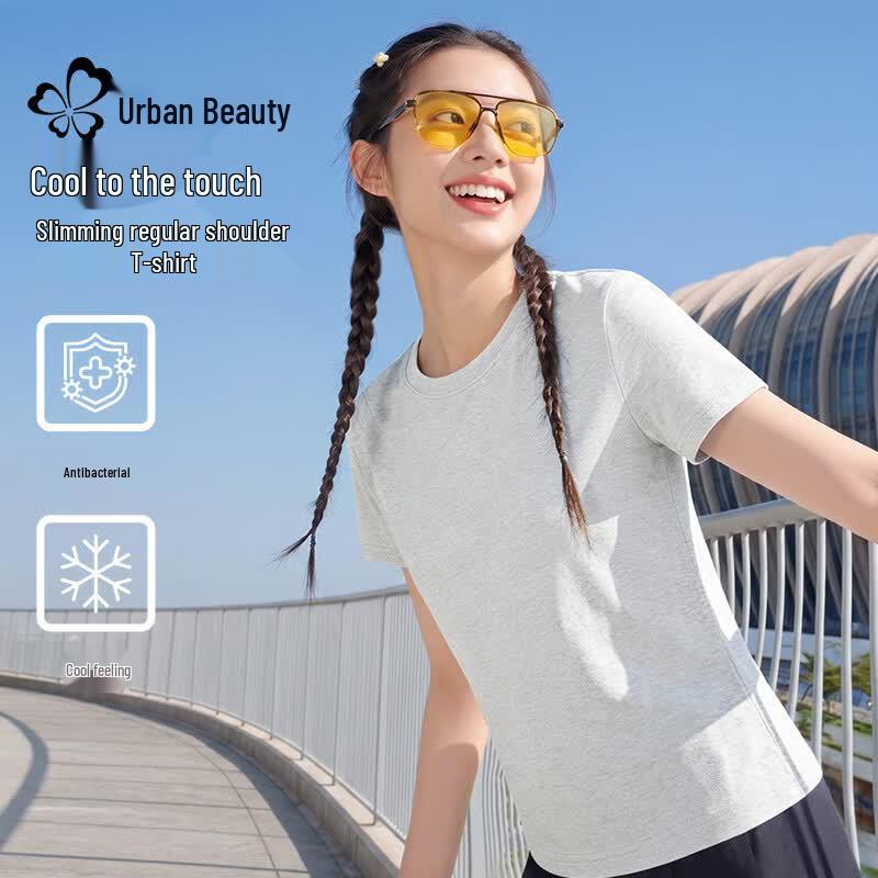 Urban Beauty Women s Straight-Shoulder Short-Sleeve T-Shirt M