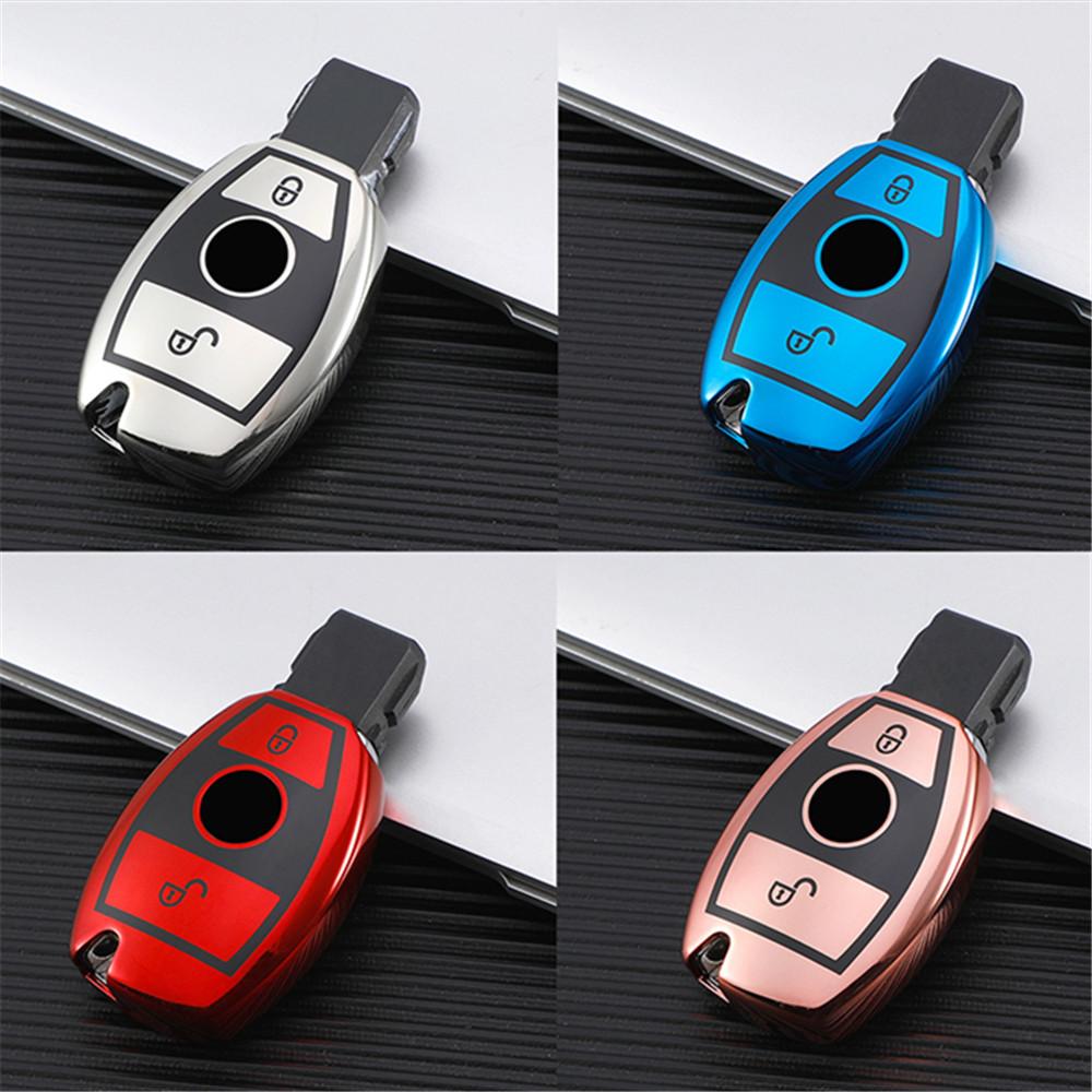 New Soft TPU Car Remote Key Case Full Cover Shell Fob for Mercedes Benz A B C R G Class GLK GLA W204 W251 W463 W176 AMG Keychain AY1