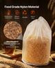 Brew Bags, 2 PCS Food Grade Nylon Material Grain Bag, 10 PCS Natural Cotton-Linen Hop Bag, Easy To Clean, Reusable & Ultra-Fine Mesh Home Brewing