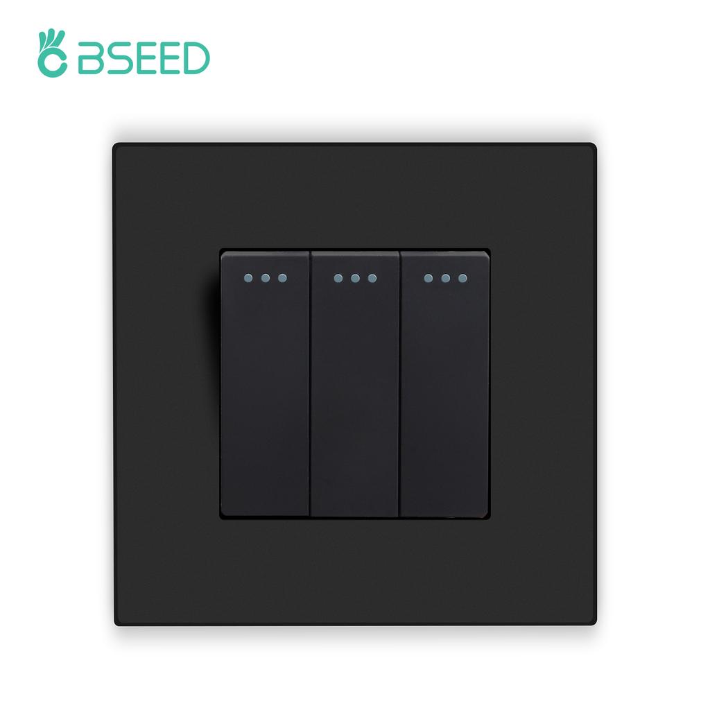 BSEED Einzelne EU-Wandsteckdose Doppel-USB-Steckdosen Typ C Dreifache Steckdosen Vier Steckdosen USB-C-Anschluss 2,1A Kunststoffrahmen