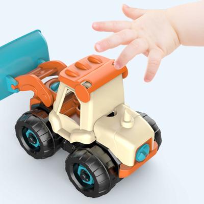 4Pcs/Set Engineering Vehicle Toy with Screwdriver Realistic Educational Detachable Assembly Construction Truck Kit for Children
