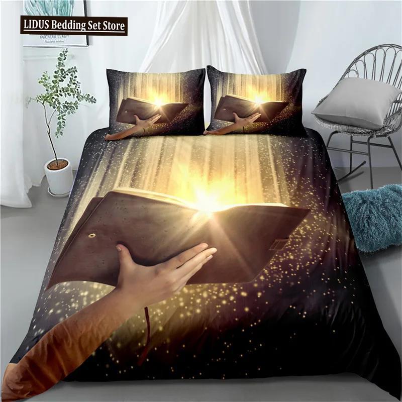 3D Jesus Duvet Cover Set Christian Sacred Jesus Polyester Bedding Set Cross Comforter Cover Suitable For Christian Jesus King