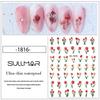 Tulip Pink 3D Floral Nail Art Stickers - Spring Self-Adhesive DIY Decorations
