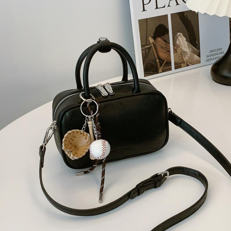 Retro liten väska dam mångsidig ny mode axelbudväska dam bärbar jobb liten väska