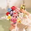 Briques de construction Panlos Rose: Bouquet de Fleurs Éducatif Jouet - Cadeau Parfait pour la Saint-Valentin pour Elle