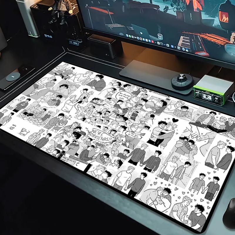 Heartstopper Large Size Mouse Pad Large Gaming Table Cushion Non-slip Laptop Tablet Big Mousepad XXL Mat Mini PC Playmat With Lock edge