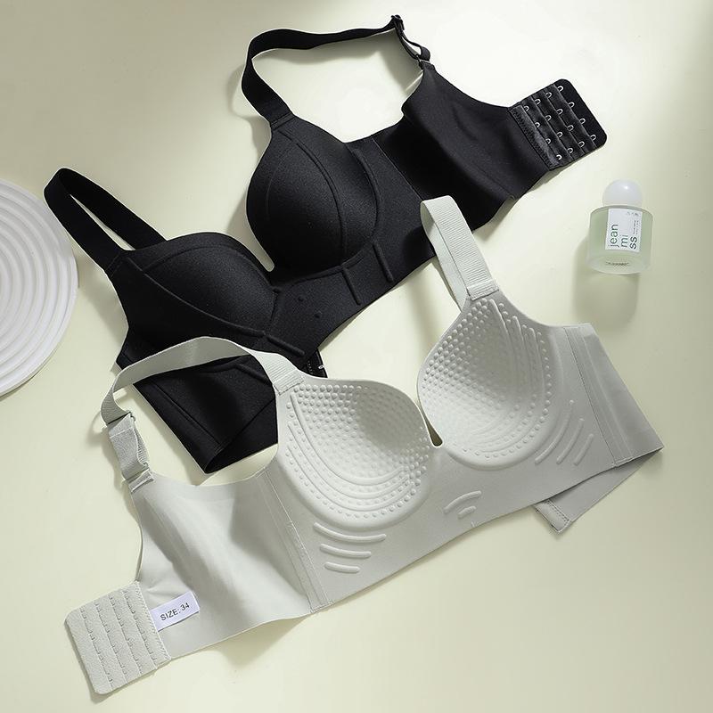 Large Size Bra for Women Full Cup Bra for Women Simple and Gathered Bra Without Steel Rings Push Up Bra