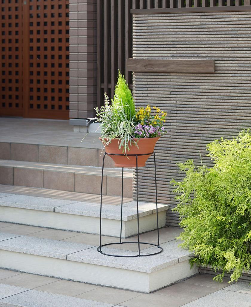 Takasho Ball Planter Stand, 60cm, 6mm Diameter, Black