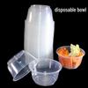 Chahua Disposable Round Plastic Take-out Bowls with Lids