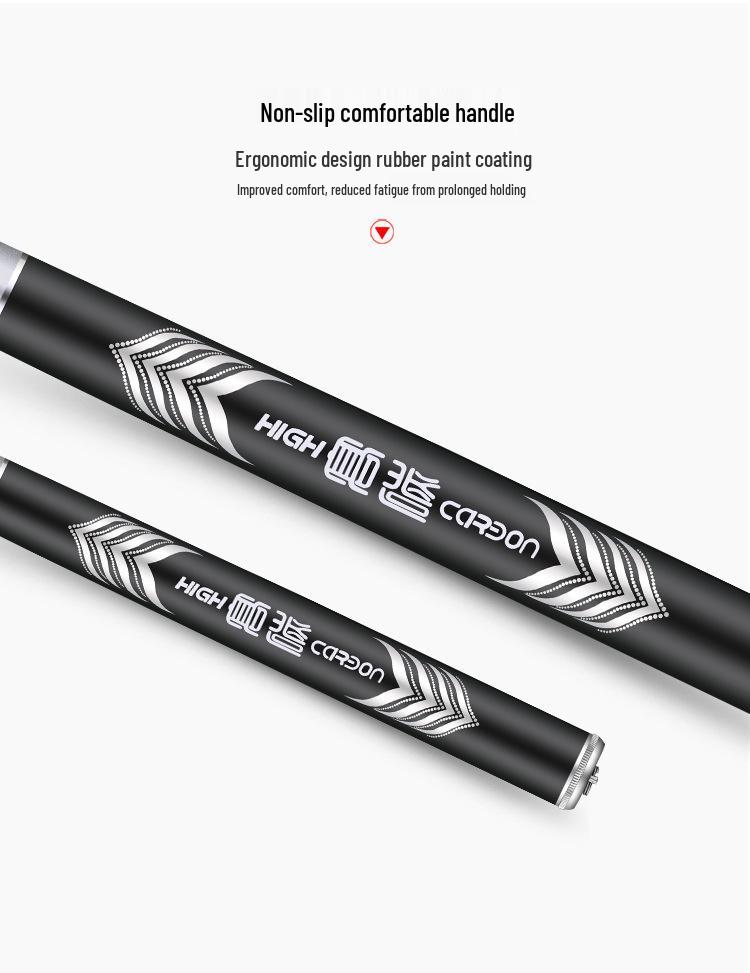Ultra-light Ultra-hard Carbon Fiber Fishing Rod for Carp and Crucian Carp, 28-tone Taiwan Style Fishing Tackle Set