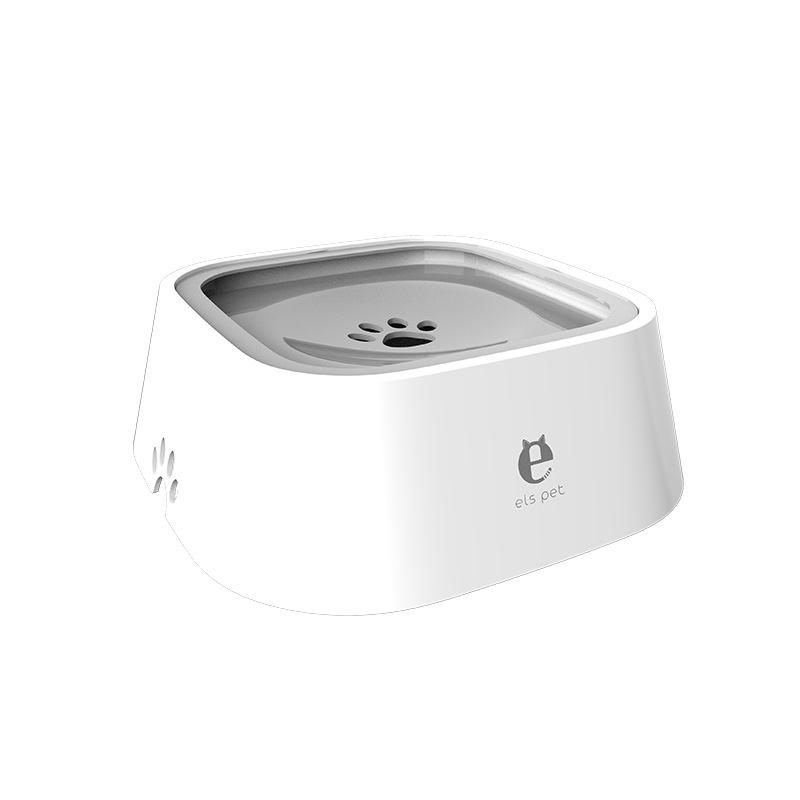 

Large Floating Non-Spill Water Bowl for Dogs and Cats серый