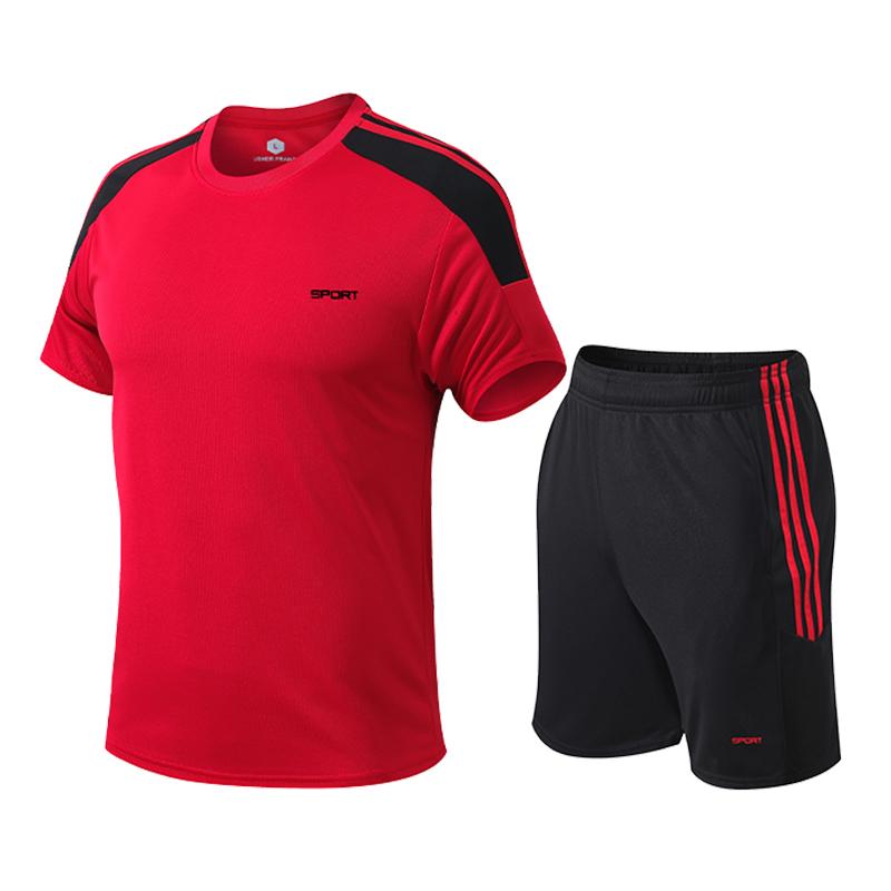 Sports Jersey De Basketball Uniform for Men Breathable Short Sleeve Outdoor Football Uniforms 2pcs Set Gym Suit Running Dry Fit