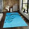 Dolphin Ocean Water Theme Carpet for Bedroom and Living Room Decor Suitable for Use As an Anti-slip for Living Room Bedroom Sofas