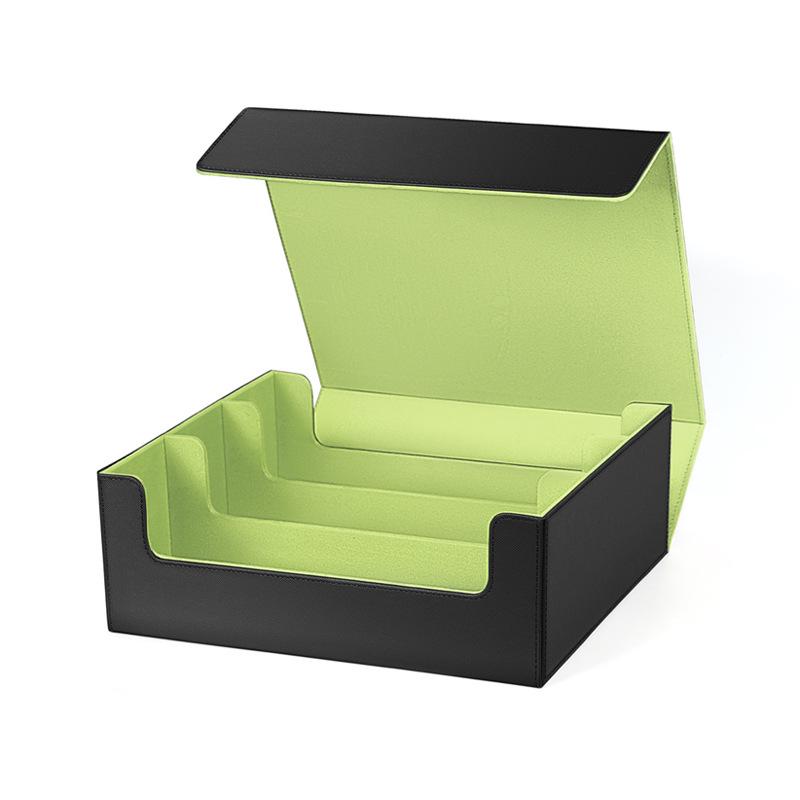 

Магнитная коробка для хранения карт Digimon из полиуретана для коллекции и защиты настольных игр Triple Compartment Large Capacity