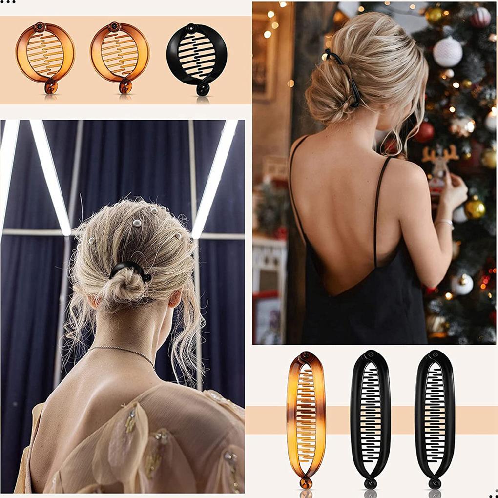 8-teilige Bananen-Haar-Kollektion, Krokodilklemmen und Zopfhalter, Lang, Einfach und Vielseitig. Geeignetes Haar, Und