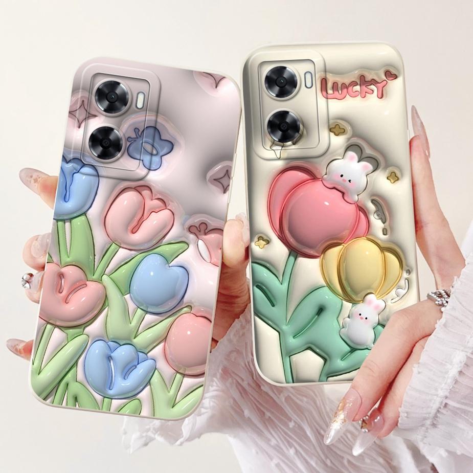For Oppo A57 4G Case Oppo A57s Cute Fashion Cartoon Cover Matte Soft TPU Phone Case For Oppo A77s A57s OppoA77 OppoA57 4G Fundas