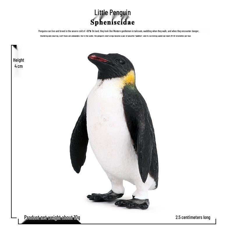 Emperor Penguin Marine Animal Model Toy Set for Kids