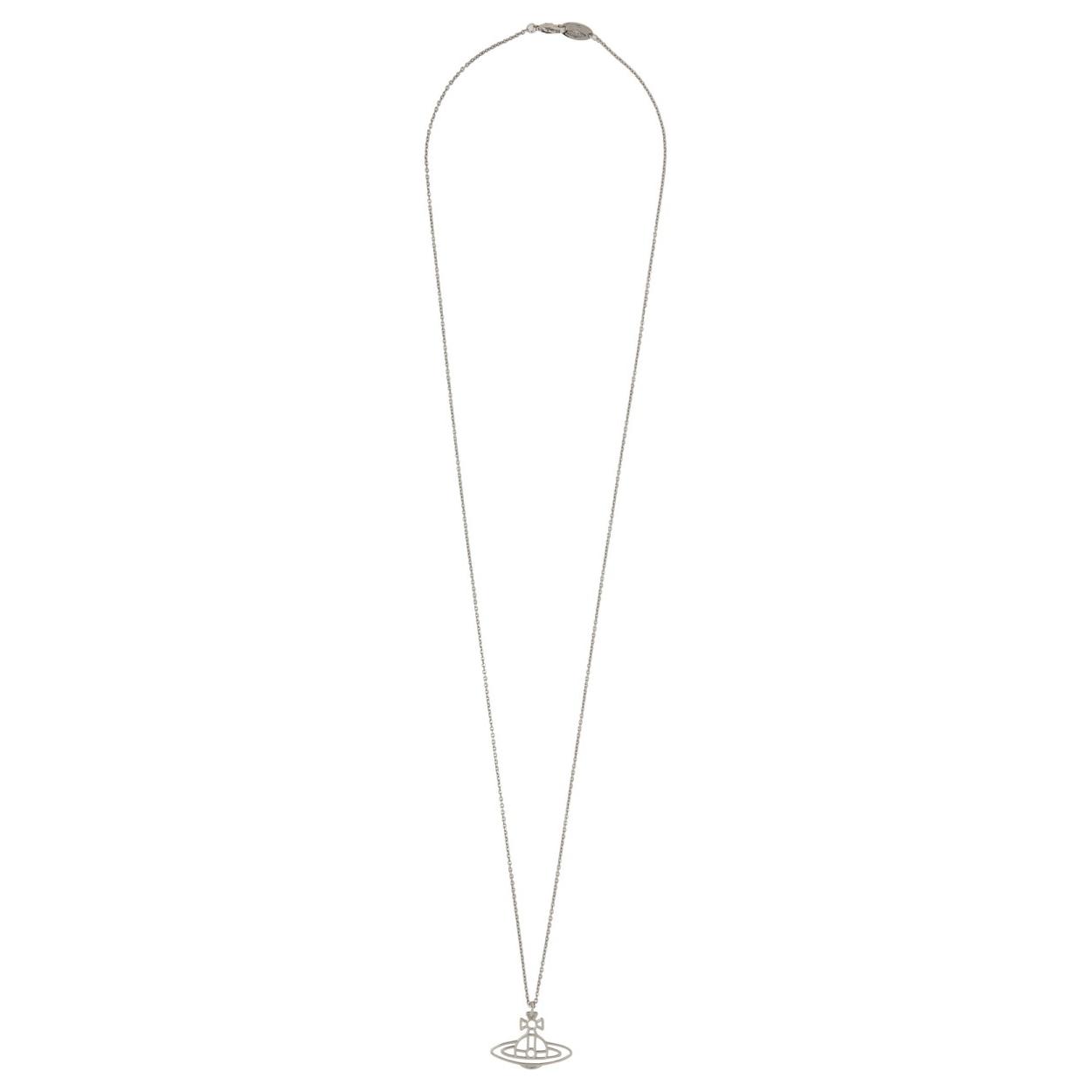 

Vivienne Westwood Logo Pendant Decoration Necklace Women necklace Silver 6302025902W003W003 Basic Packaging-Dust Bag+Box