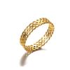 2022 Trendy Hollow Roman Numeral Ring Stainless Steel Love Heart Finger Rings Geometry Brand Jewelry Women Size 7-9