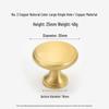French Light Luxury Gold Brass Drawer Pull Handle