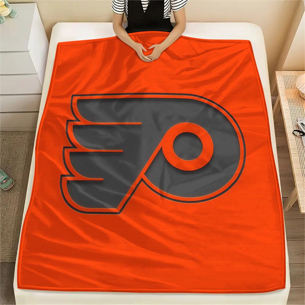 Philadelphia Flyers Flannel Blanket, High quality Comfortable for All Seasons, Home Decor, Warmth and Comfort