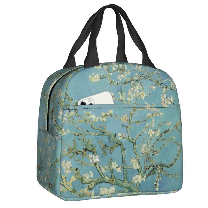 Individuelle Vase mit zwölf Sonnenblumen Lunchtasche Vincent van Gogh Gemälde Kühlbox Thermisch isolierte Lunchboxen für Erwachsene Büro