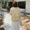 New Chinese-style fluffy splicing jacquard down jacket winter 90 white duck down national style warm jacket 413691