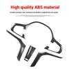 ABS Carbon Fiber Car Steering Wheel Button Cover Trim Stickers For BMW 3 5 Series G20 G30 X3 X4 G01 G02 2018-2020Car Accessories
