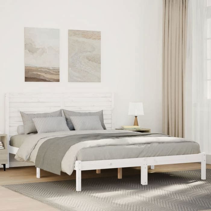 VidaXL Extra Long Bed Frames Without Mattress 160x220 Cm Solid Wood 3309316