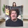 Drachenlord Meme Poster Rainer Winkler Flannel Blankets Winter  Soft Bedding Throws Bedroom Print Bedspread Sofa Bed Cover