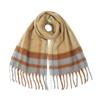 Plush Rainbow Tassel Shawl Mohair Winter Cashmere Scarves Retro Warm Wraps  Autumn Winter