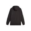 Puma Solid Color Logo Fitted Long Sleeve Hoodie Men Hoodies Black 621073-01