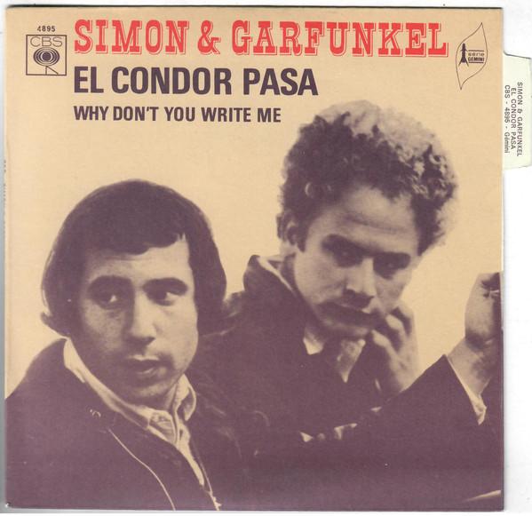 

7inch Record SIMON GARFUNKEL El Condor Pasa BIEM4895 CBS 1970 France Rock Used