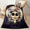 Christmas Nightmare Blanket Comfortable Suitable for Chair Couch Office Chair for All Seasons Modern Style Gift for Travel Home Birthdays