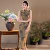 Sleeveless daily national style new Chinese style Suzhou long cheongsam improved young 1011 new women's high sense summer