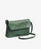agnes b. Lambskin Shoulder Bag "Asya" Free Size Green