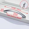 NAIERDI Bright chrome Handles Kitchen Cabinet Handles Solid Drawer Knobs Silver Cupboard Door Wardrobe Pulls Furniture Handle