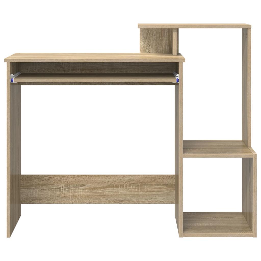 Computer desk with storage shelves, multifunctional bedroom vanity, computer desk for living room and study, 106 x 41 x 88.5 cm