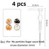 1600ml Transparent Coffee Syrup Bee Drip Double Scale Storage Dispenser Pump Bottle Squeeze Milk Bottle Honey Jar Container