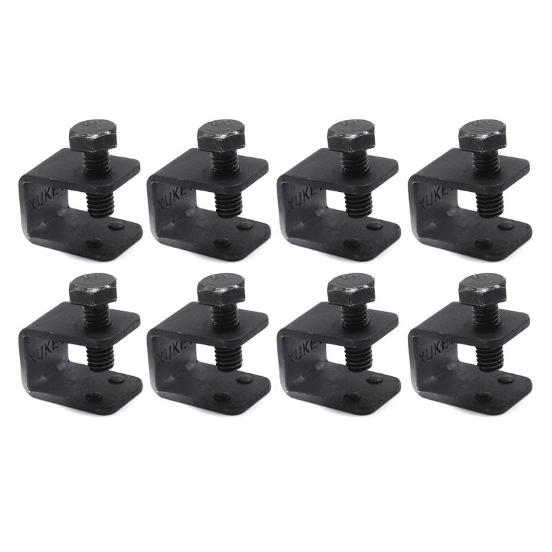 

8Pcs Mudguard Fixer Bumper Clamp Car Mud Fender Screws and Bolts Fastening Nut Clips Fastener U-shape Clip Car Accessory 1