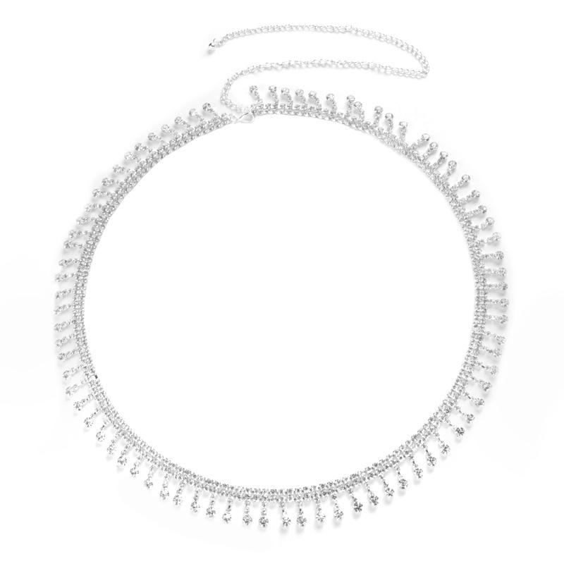 Elegant Crystal Waist Chain - Versatile Evening Dress Accessory