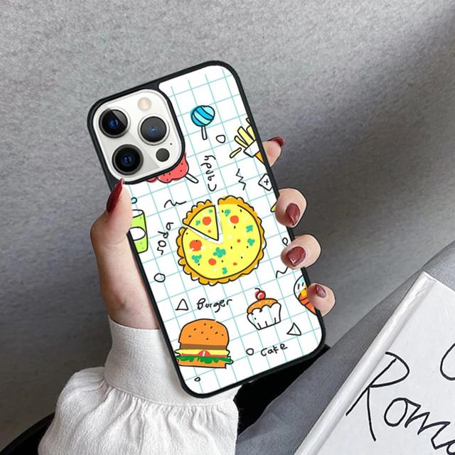 French Fries Burger Pizza Phone Case Cover For iPhone 17 Air 16 15 14 Plus 11 12 13 Pro Max Coque Shell Fundas