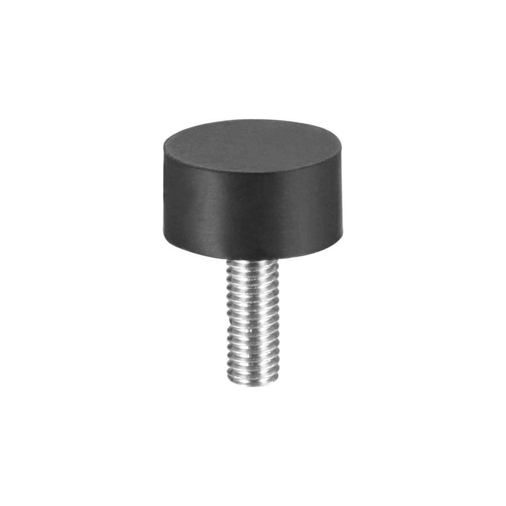 Uxcell Rubber Mounts, Anti-Vibration Rubber, Vibration and Shock Absorber with Threaded Studs, M6x 18mm, 20x10mm, Pack of 8