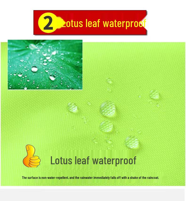 Men's Reflective Raincoat and Pants Set for Road Security