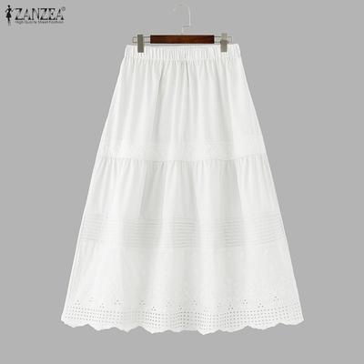 Lässige, elastische Taille, lockere lange Röcke für Damen
