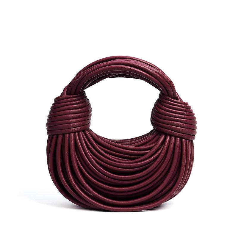 JMG Bags Zomerse Gepersonaliseerde Dumpling Tassen, Trendy Geweven Noodle Handtassen voor Dames, en Niche Ontwerp Enkele Schouder Tassen