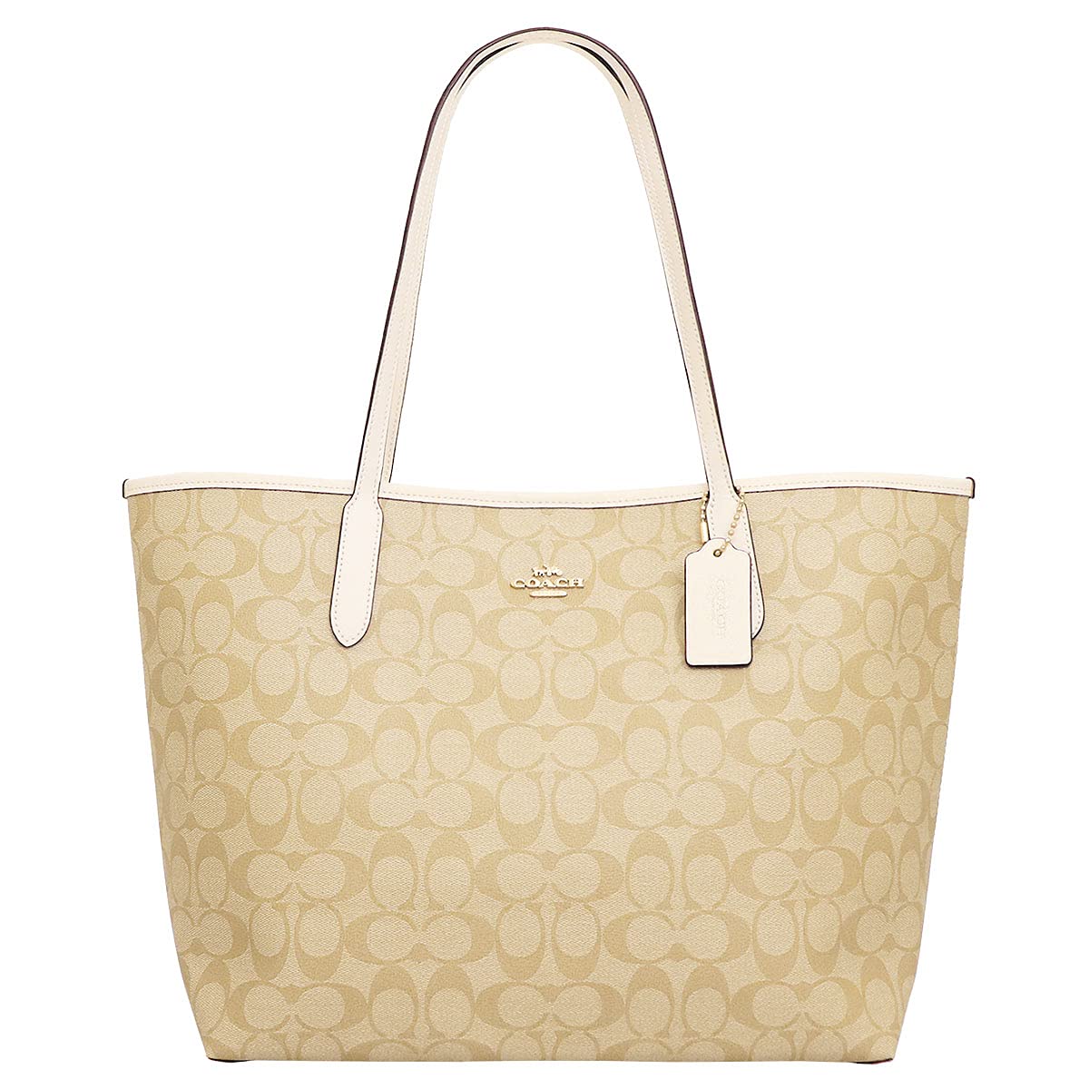 

Сумка F05696 5696 Light Khaki x Chalk Signature PVC Leather Open City Tote Ladies [Coach] (Сумка) [Товар] [Бренд] [Товар]