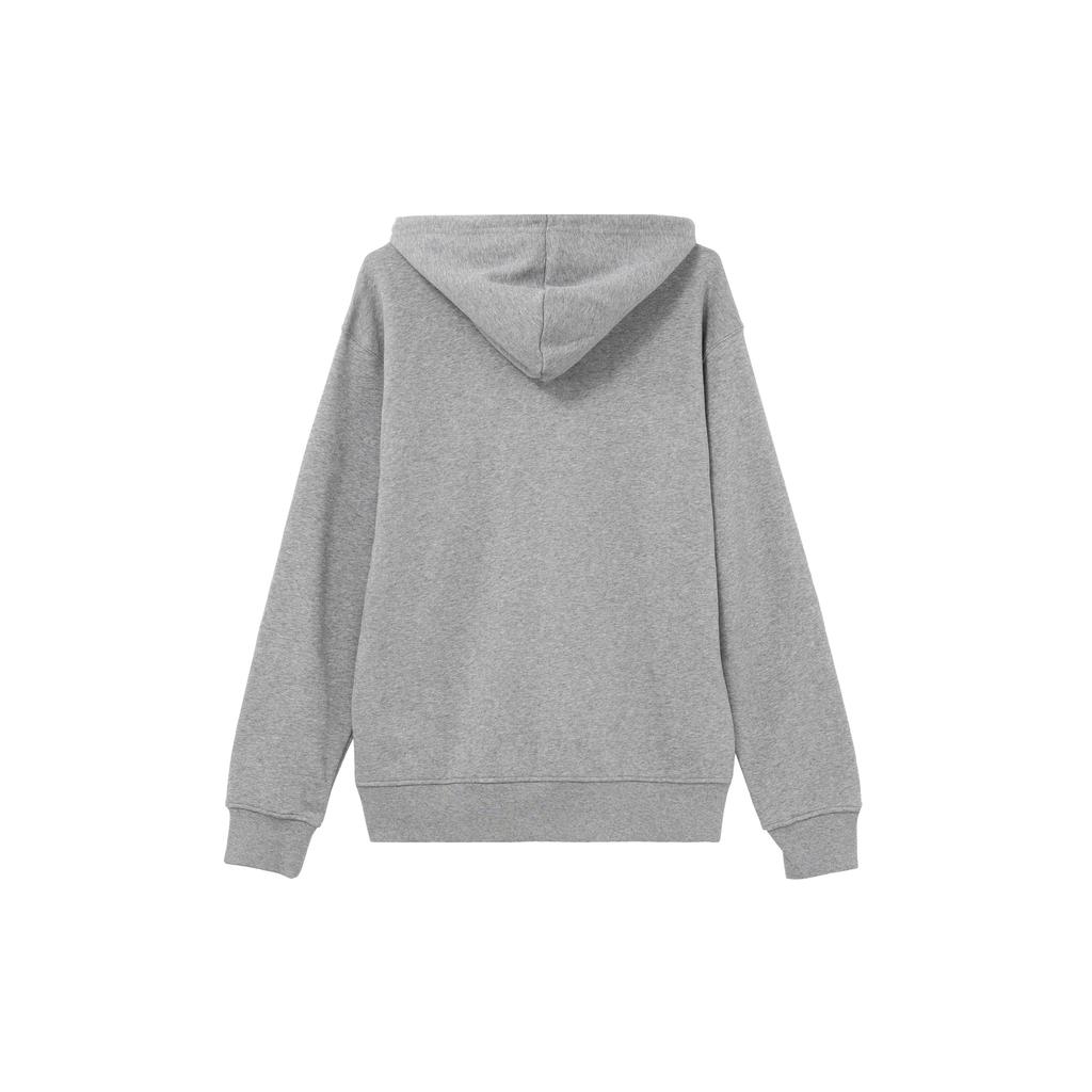 Jordan Sweatshirts Men's Gray Fleece Lined Hooded Moderate Cardigan DQ7351-091