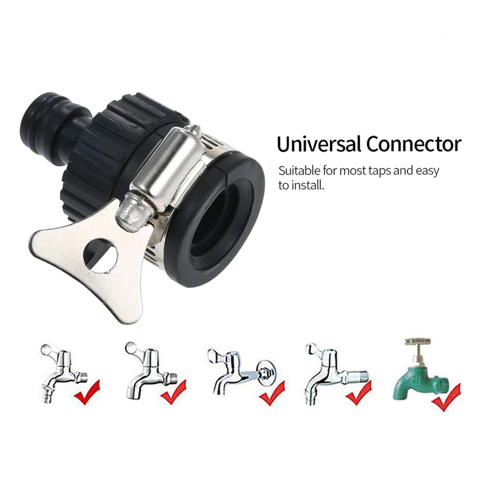 

Universal Tap Connector Adapter Faucet Adapter Quick Joint Multifunction High quality Water Hose Pipe Faucet Connector чёрный